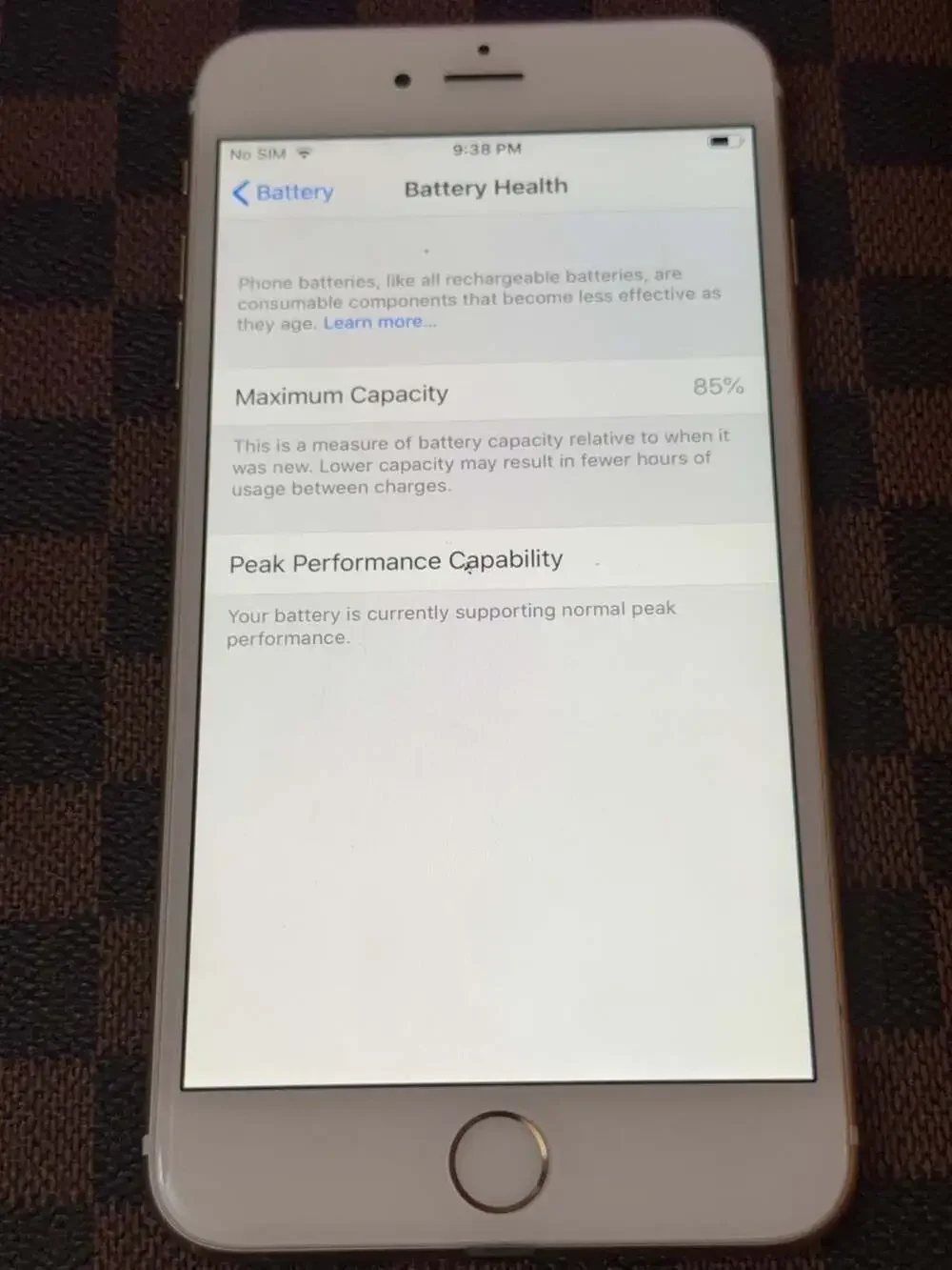 Apple iPhone 6 Plus 64GB Gold (Model A1522)